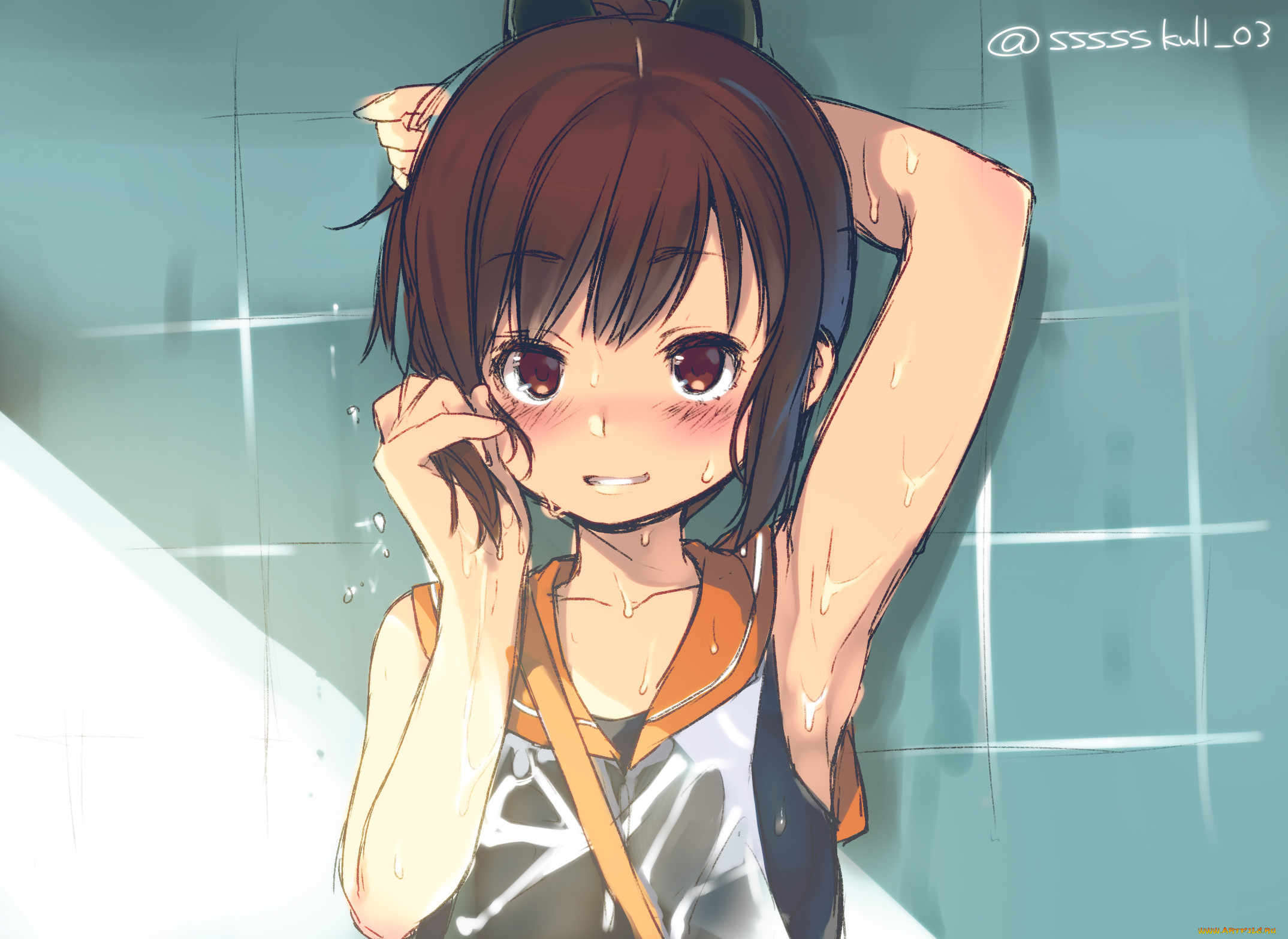 , kantai collection, , , , , skull-03, kancolle, i-401, kantai, collection